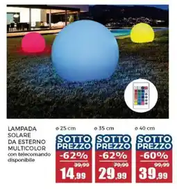 Happy Casa Lampada solare da esterno multicolor offerta