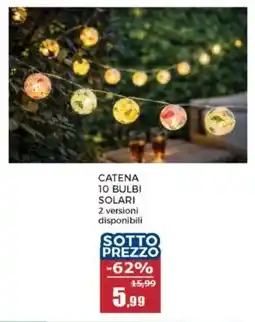 Happy Casa Catena 10 bulbi solari offerta