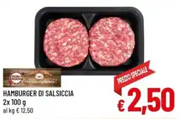 Famila Market Hamburger di Salsiccia offerta