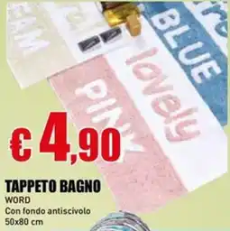 Casalandia TAPPETO BAGNO WORD offerta
