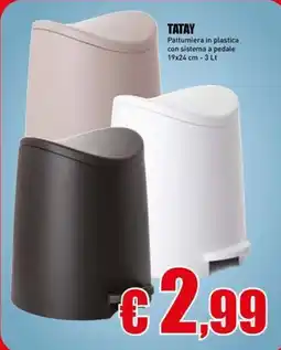 Casalandia TATAY Pattumiera in plastica offerta