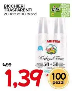 Hardis Bicchieri trasparenti Aristea offerta