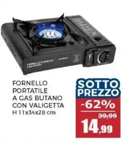 Happy Casa Fornello portatile a gas butano con valigetta offerta