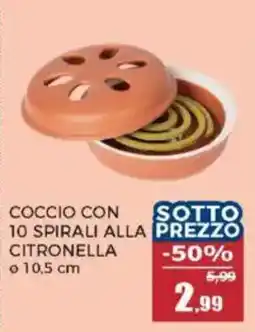 Happy Casa Coccio con 10 spirali alla citronella offerta