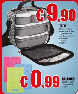 Casalandia TATAY Borsa termica porta pranzo offerta