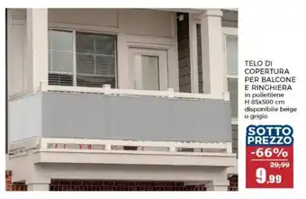 Telo di copertura per balcone e ringhiera