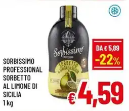 Famila Market SorbiSSIMO Professional Sorbetto al Limone di Sicilia offerta