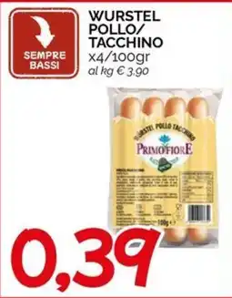 Hardis WURSTEL POLLO/TACCHINO PRIMO FIORE offerta