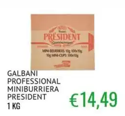 Sugros GALBANI PROFESSIONAL MINIBURRIERA PRESIDENT offerta