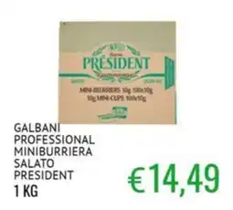 Sugros GALBANI PROFESSIONAL MINIBURRIERA SALATO PRESIDENT offerta