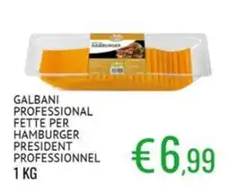 Sugros GALBANI PROFESSIONAL FETTE PER HAMBURGER PRESIDENT PROFESSIONNEL offerta