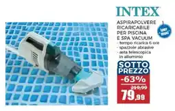 Happy Casa Intex aspirapolvere ricaricabile per piscina e spa vacuum offerta