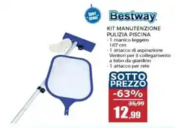 Happy Casa Bestway kit manutenzione pulizia piscina offerta