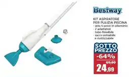 Happy Casa Bestway kit aspiratore per pulizia piscina offerta
