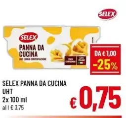 Famila Market SELEX Panna da cucina UHT offerta