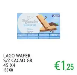 Sugros Lago wafer s/z cacao offerta