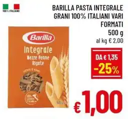 Famila Market Barilla Pasta Integrale offerta