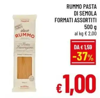 Famila Market RUMMO PASTA DI SEMOLA FORMATI ASSORTITI offerta