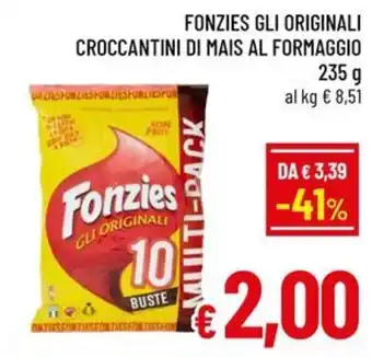 Famila Market Fonzies gli originali croccantini di mais al formaggio offerta