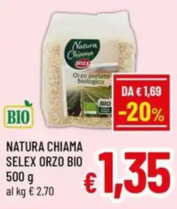 Famila Market Natura Chiama Selex Orzo Bio offerta