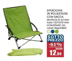 Happy Casa Spiaggina in poliestere con sacca offerta