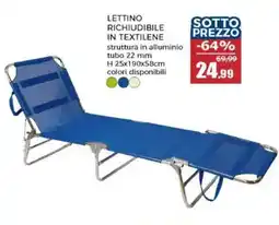 Happy Casa Lettino richiudibile in textilene offerta
