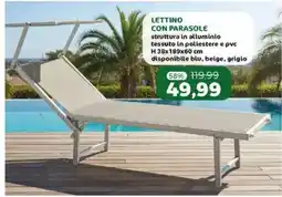 Happy Casa Lettino con parasole offerta