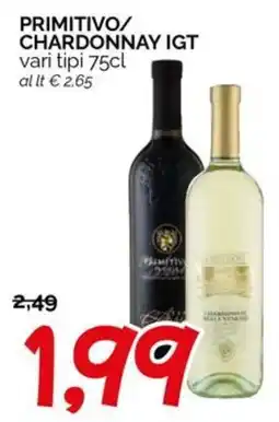 Hardis PRIMITIVO/CHARDONNAY IGT offerta