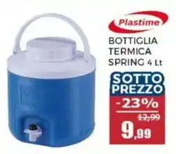 Happy Casa Plastime BOTTIGLIA TERMICA SPRING offerta