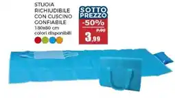 Happy Casa STUOIA RICHIUDIBILE CON CUSCINO offerta