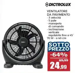 Happy Casa Dictrolux ventilatore da pavimento offerta