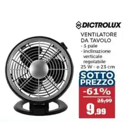 Happy Casa Dictrolux ventilatore da tavolo offerta