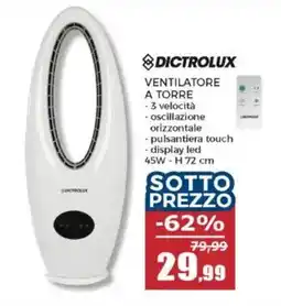 Happy Casa Dictrolux ventilatore a torre offerta