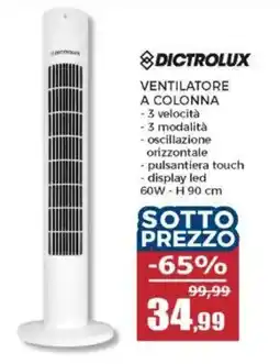 Happy Casa Dictrolux ventilatore a colonna offerta