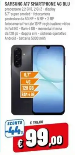 Famila Market SAMSUNG A17 SMARTPHONE 4G BLU offerta
