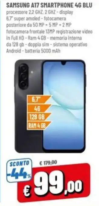 SAMSUNG A17 SMARTPHONE 4G BLU