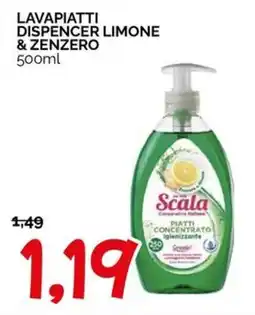 Hardis Lavapiatti dispenser limone & zenzero Scala offerta