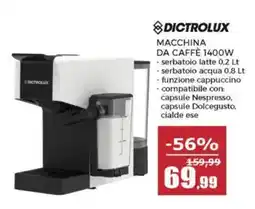 Happy Casa DICTROLUX MACCHINA DA CAFFÈ offerta