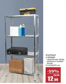 Happy Casa SCAFFALE 4 RIPIANI offerta