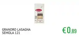 Sugros granoro lasagne di semola offerta