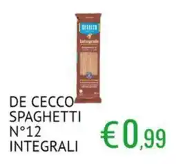 Sugros DE CECCO SPAGHETTI N°12 INTEGRALI offerta