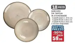 Happy Casa SERVIZIO DA TAVOLA IN STONEWARE offerta