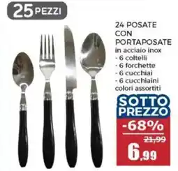Happy Casa 24 posate con porta posate offerta