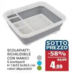 Happy Casa Scolapiatti richiudibile con manici offerta