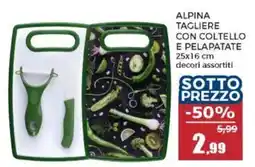 Happy Casa ALPINA TAGLIERE CON COLTELLO E PELAPATATE offerta