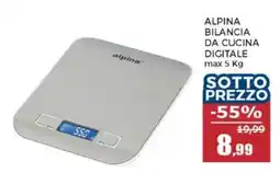 Happy Casa ALPINA BILANCIA DA CUCINA DIGITALE offerta