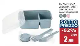 Happy Casa Lunch box 2 scomparti offerta