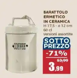 Happy Casa Barattlolo ermetico in ceramica offerta