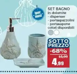 Happy Casa Set bagno in dolomite offerta