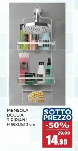 Happy Casa MENSOLA DOCCIA 3 RIPIANI offerta